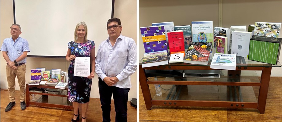 Embajada de Colombia entregó donación de libros a la Universidad Central de Venezuela