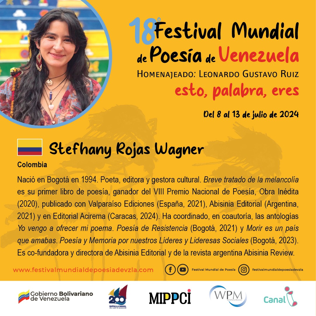 Cuatro poetas colombianos participarán en el 18 Festival Mundial de Poesía de Venezuela