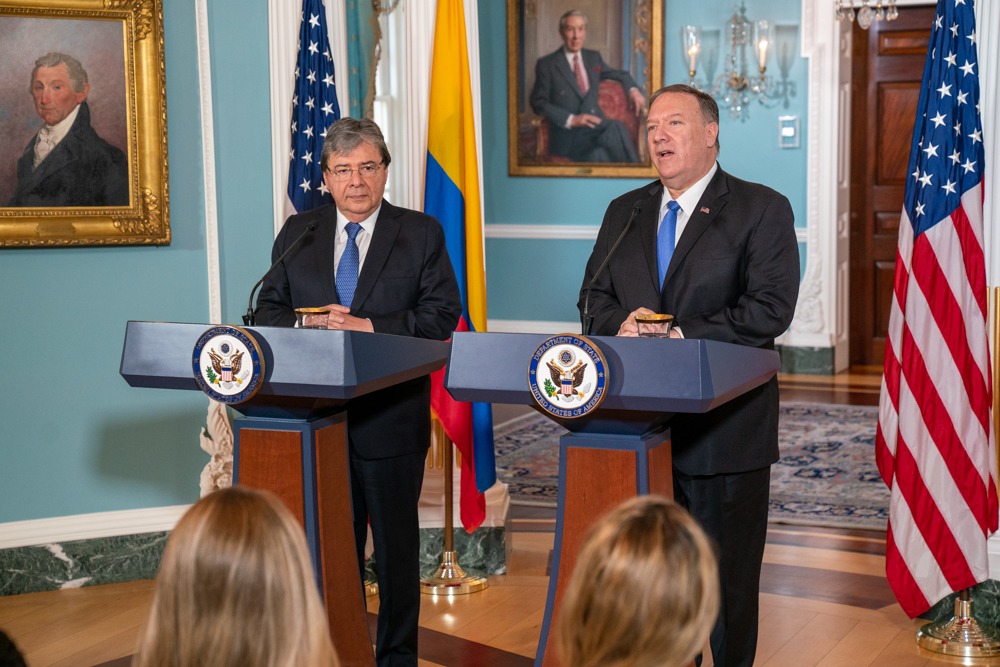 Encuentro entre Canciller Holmes Trujillo y Secretario Pompeo