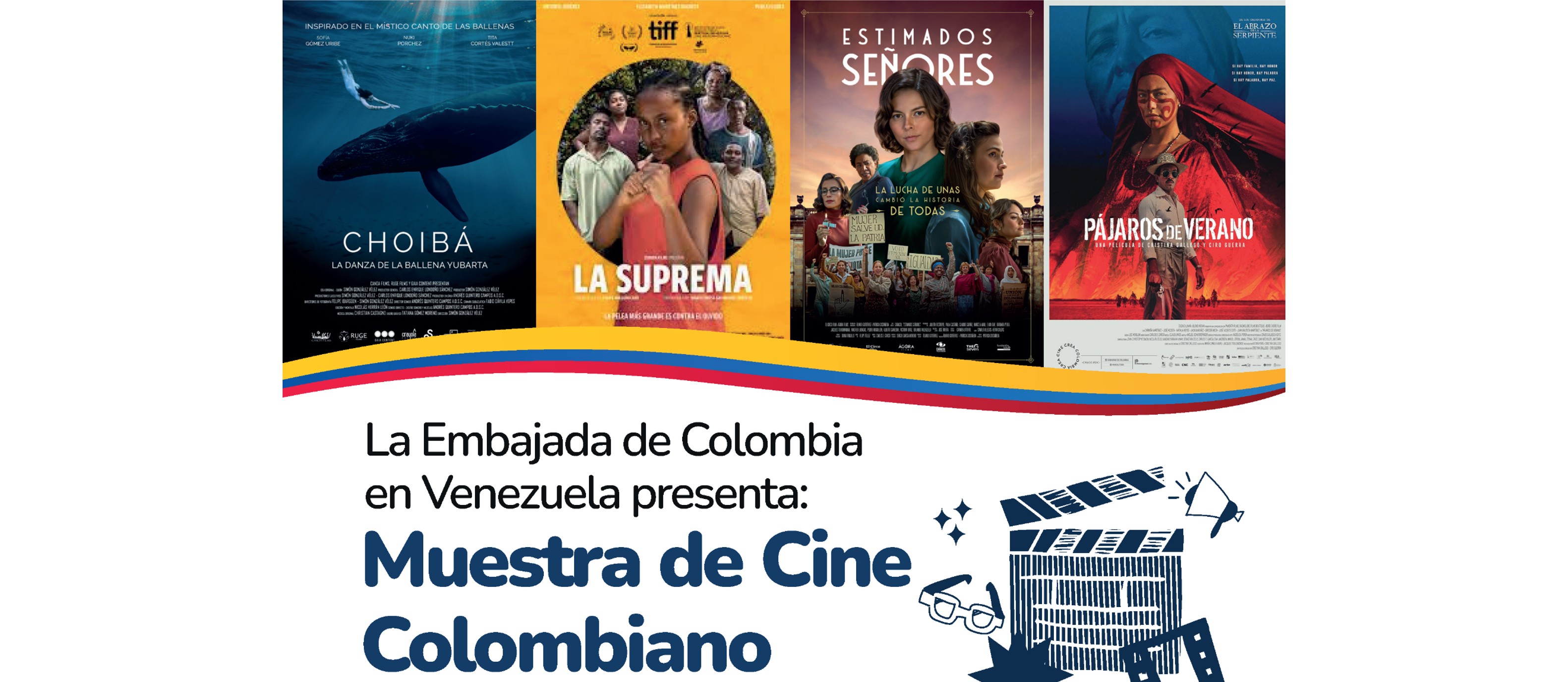 Embajada de Colombia en Venezuela inaugura Muestra de Cine Colombiano en Caracas