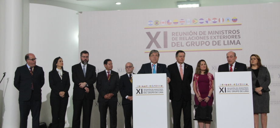 Declaración del Grupo de Lima en apoyo al proceso de transición democrática en Venezuela