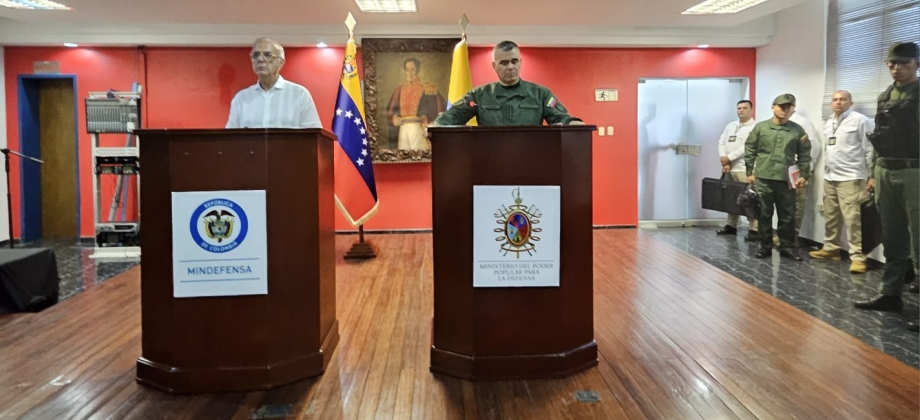 Ministros de Defensa de Colombia y Venezuela establecieron lineamientos de cooperación en seguridad y defensa