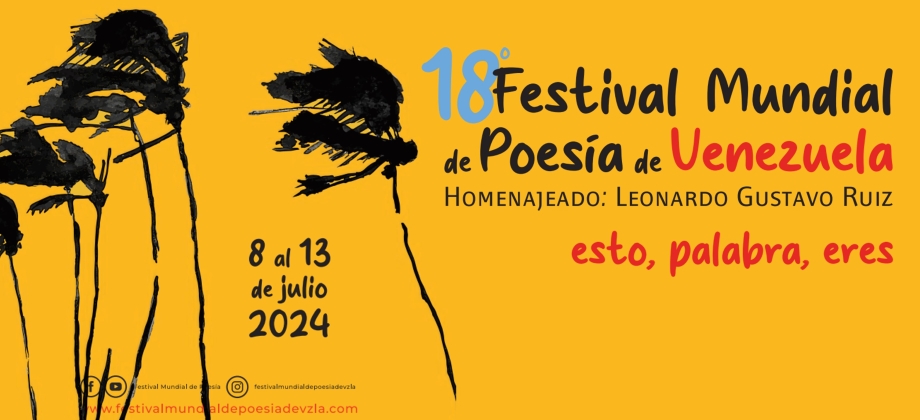 Cuatro poetas colombianos participarán en el 18 Festival Mundial de Poesía de Venezuela